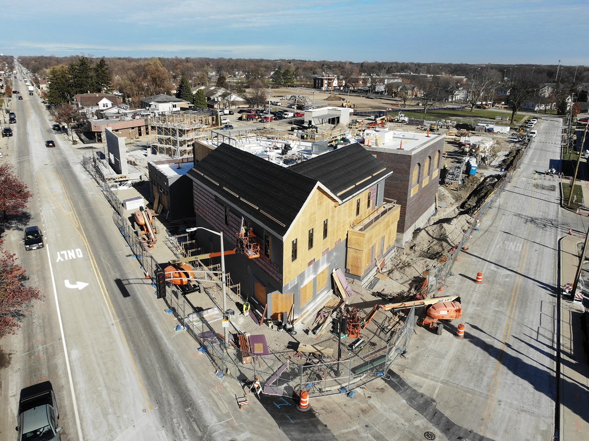 Harmony Square construction on December 6, 2024